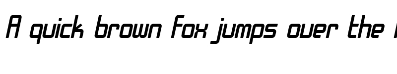 Preview of SF Chrome Fenders Oblique font