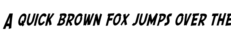 Preview of SF Comic Script Condensed Regular font