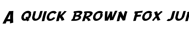 Preview of SF Comic Script Extended Regular font