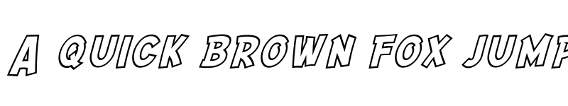 Preview of SF Comic Script Outline Regular font