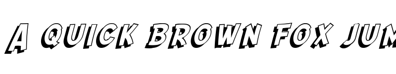 Preview of SF Comic Script Shaded Regular font