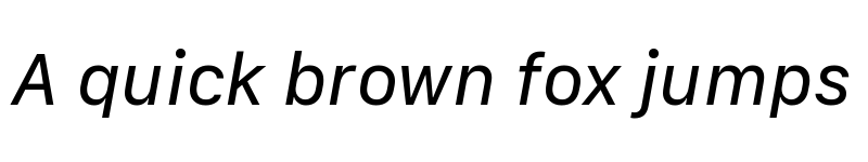 Preview of SF Compact Text Italic font