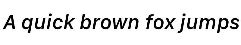 Preview of SF Compact Text Medium Italic font