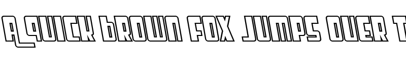 Preview of SF Cosmic Age Outline Oblique font