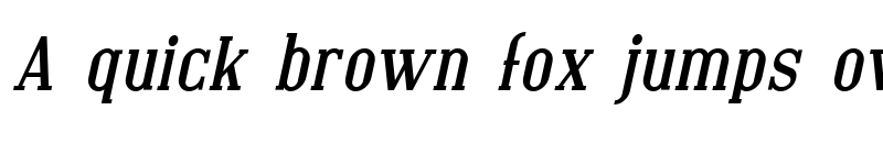 Preview of SF Covington Bold Italic font