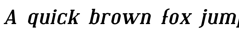 Preview of SF Covington Exp Bold Italic font