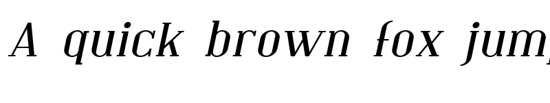 Preview of SF Covington Exp Italic font