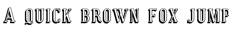 Preview of SF Covington SC Shadow Regular font