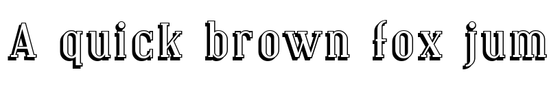 Preview of SF Covington Shadow Regular font