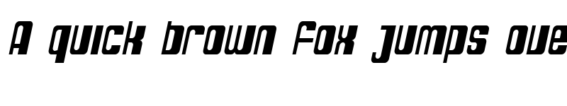 Preview of SF DecoTechno Condensed Oblique font