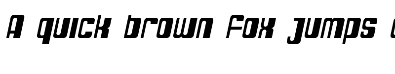 Preview of SF DecoTechno Oblique font