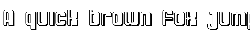 Preview of SF DecoTechno Shaded Regular font