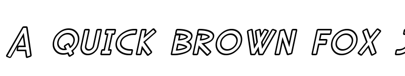 Preview of SF Diego Sans Outline Oblique font