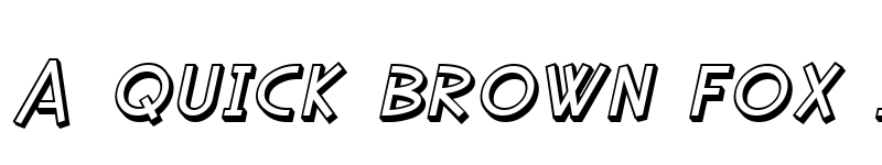 Preview of SF Diego Sans Shaded Oblique font