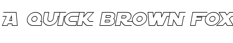 Preview of SF Distant Galaxy AltOutline Italic font