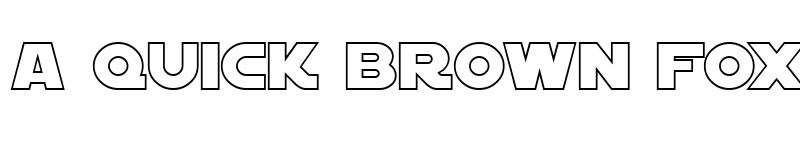 Preview of SF Distant Galaxy Outline Regular font