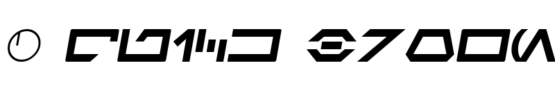 Preview of SF Distant Galaxy Symbols Italic font