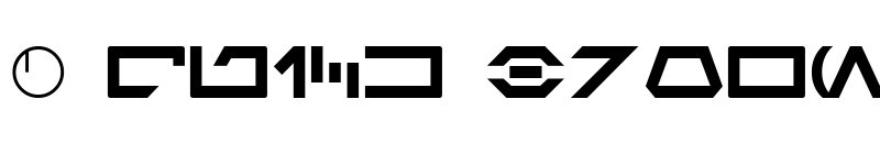 Preview of SF Distant Galaxy Symbols Regular font