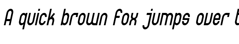 Preview of SF Eccentric Opus Condensed Oblique font