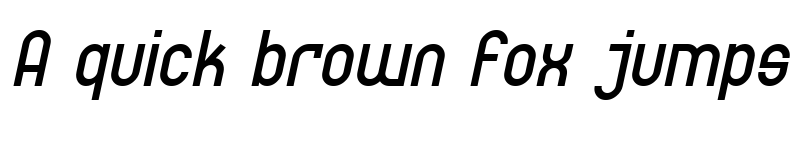 Preview of SF Eccentric Opus Oblique font