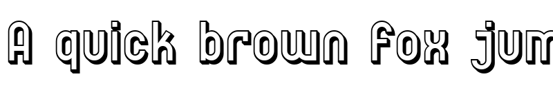 Preview of SF Eccentric Opus Shaded Regular font