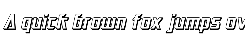 Preview of SF Electrotome Shaded Oblique font