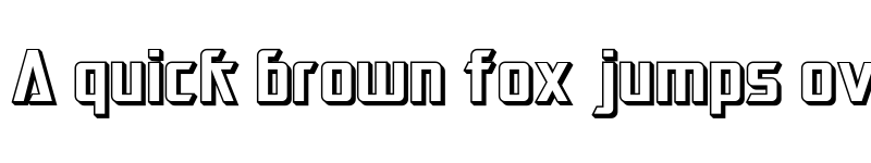 Preview of SF Electrotome Shaded Regular font