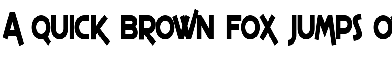 Preview of SF Espresso Shack Condensed Bold font