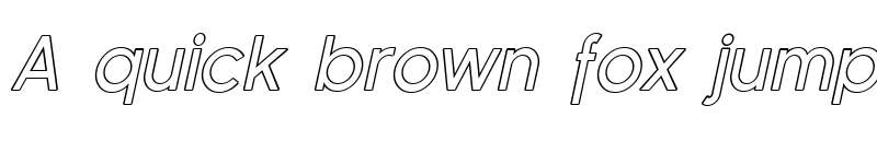 Preview of SF Florencesans Outline Italic font