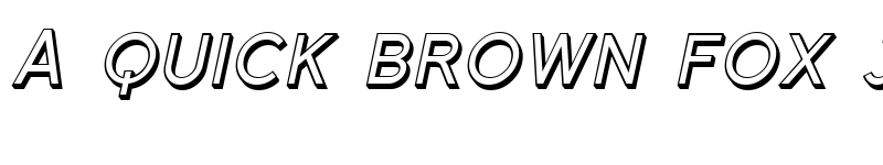 Preview of SF Florencesans SC Shaded Italic font