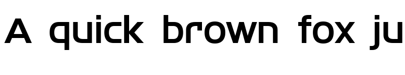 Preview of SF Fourche Regular font