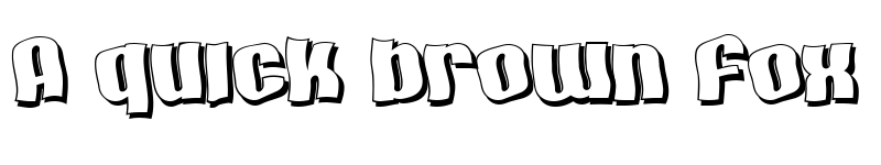 Preview of SF Hallucination Shadow Regular font