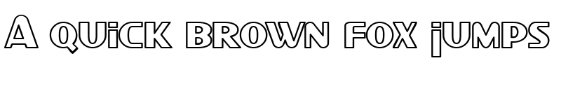 Preview of SF Intellivised Outline Regular font