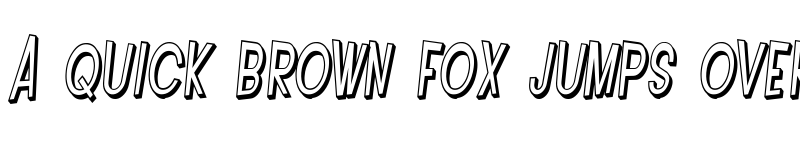 Preview of SF Intoxicated Blues Shaded Oblique font