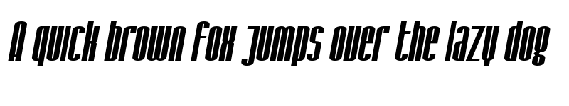 Preview of SF Iron Gothic Bold Oblique font