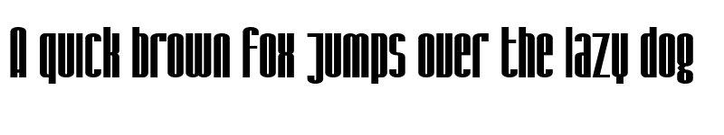 Preview of SF Iron Gothic Bold font