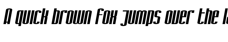 Preview of SF Iron Gothic Extended Oblique font