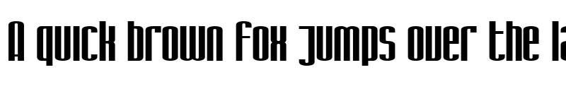 Preview of SF Iron Gothic Extended Regular font