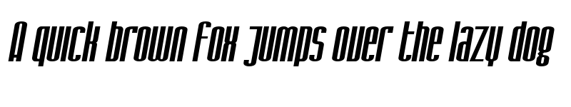 Preview of SF Iron Gothic Oblique font