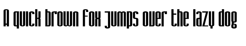 Preview of SF Iron Gothic Regular font