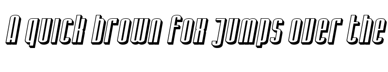 Preview of SF Iron Gothic Shaded Oblique font