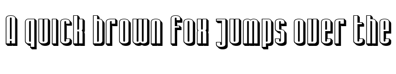 Preview of SF Iron Gothic Shaded Regular font