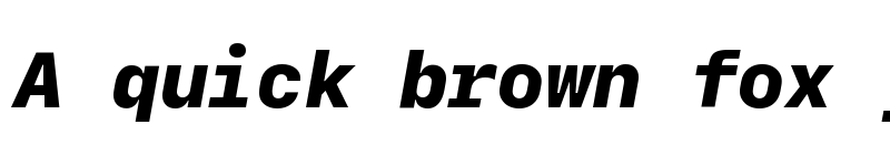 Preview of SF Mono Heavy Italic font