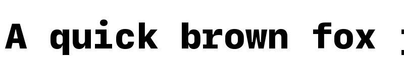 Preview of SF Mono Heavy font