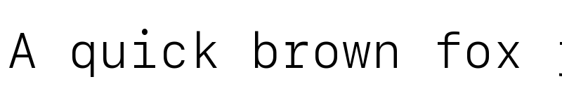 Preview of SF Mono Light font