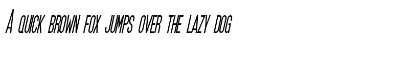 Preview of SF Movie Poster Condensed Oblique font