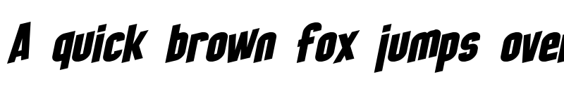 Preview of SF Obliquities Regular font