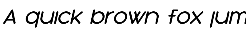 Preview of SF Orson Casual Heavy Oblique font