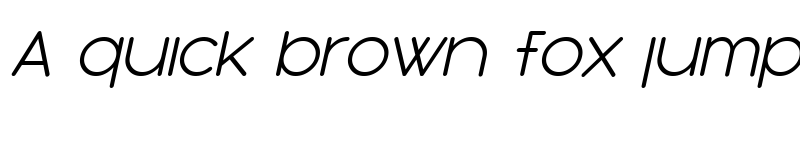 Preview of SF Orson Casual Light Oblique font