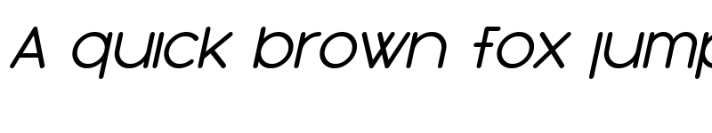 Preview of SF Orson Casual Medium Oblique font
